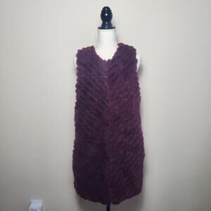 BB Dakota Alphia Faux Fur Vest Medium